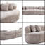 Canapé modulaire incurvé moderne de luxe en forme de L - Canapé-lit surdimensionné, minimaliste et confortable pour le salon, aucun assemblage requis-1942310216