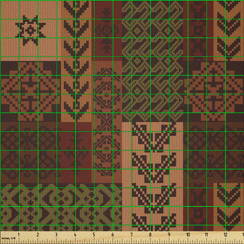 Dafi Geometric Folk Fabric