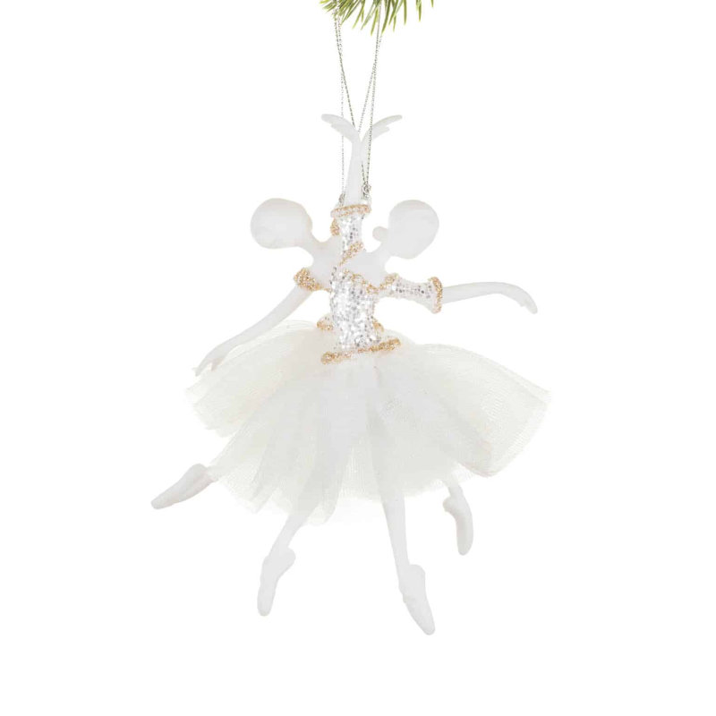 Ornements suspendus ballerine blanche