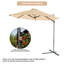 Parasol en porte-à-faux 106,8 po Daelen