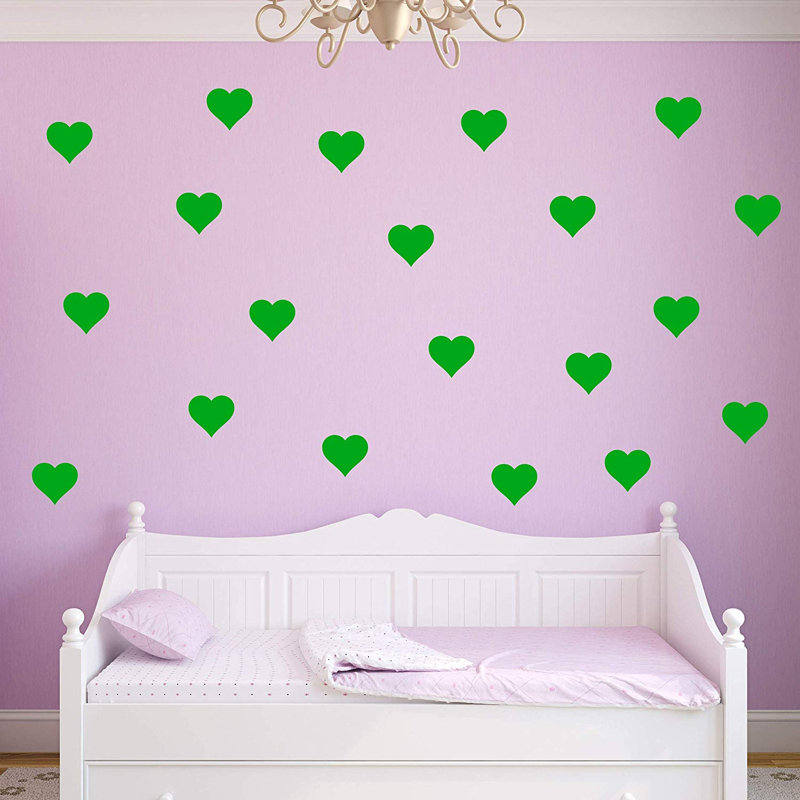 Décalcomanie murale dame, Vert, H 4,7 po x l 5 po