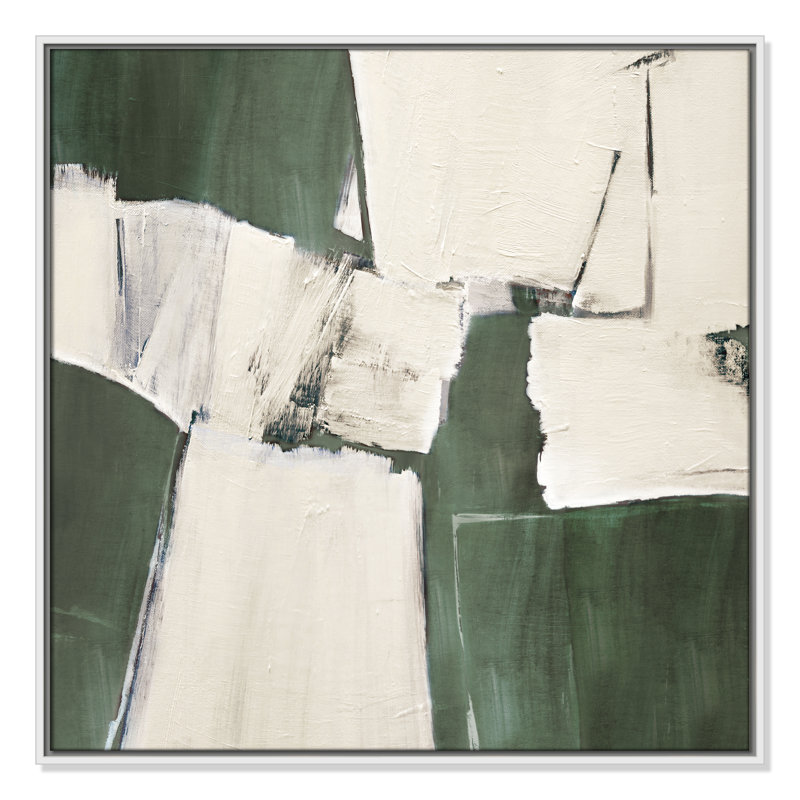 «Summer Sage Plateau I» par Judith Shapiro, H 31,5 po x l 31,5 po, Blanc