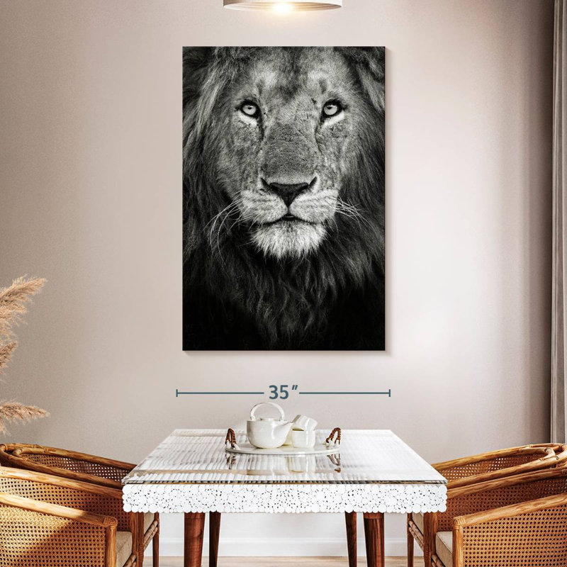 Brampt Lion Royal Portrait, 51" H x 34" W