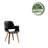 Jawed 18'' H Polyurethane Upholstered Armchair-1139583792