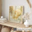 Abstrait abstrait doré, reproduction d'art moderne sans cadre-886131379