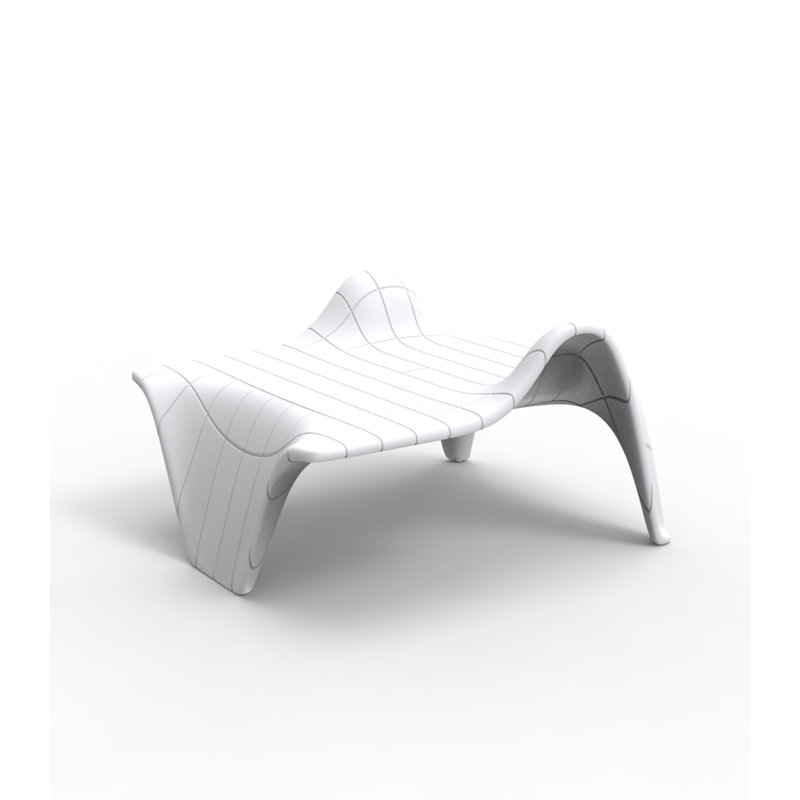 Plastic Side Table, Ice