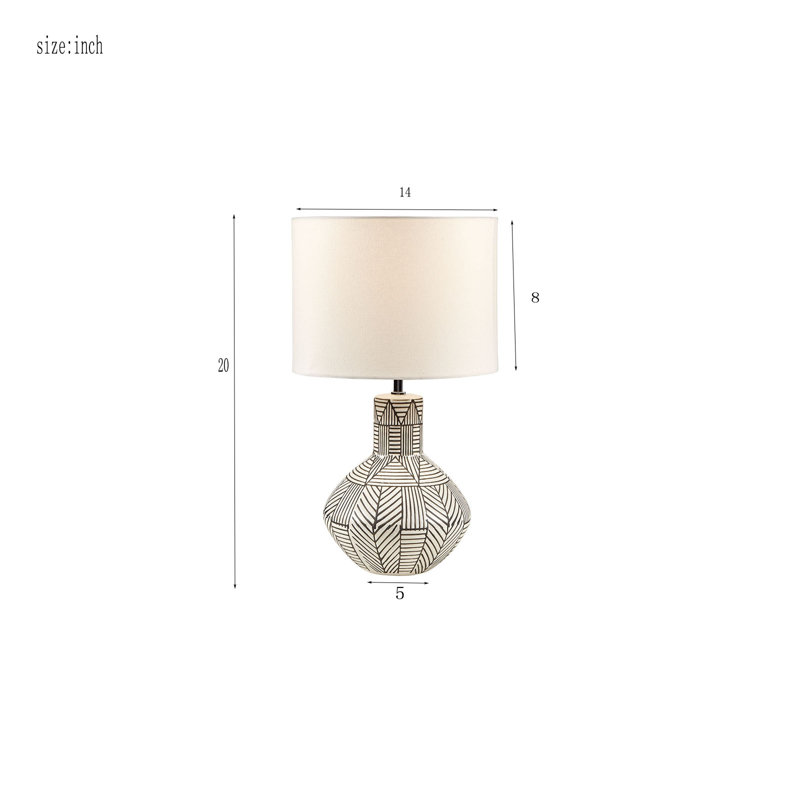 Lampe de table en céramique Katin