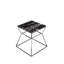     Table de bout à piédestal Geo - Table d'appoint en marbre - Table d'appoint en pierre de luxe moderne - Table d'appoint en marbre noir-121833607