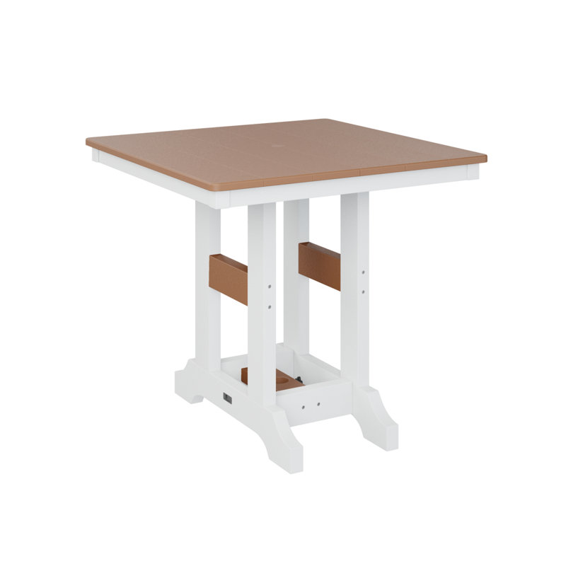 Table de salle à manger à hauteur de comptoir 33 po Berlin, Cèdre, H 35,5 po x l 33 po x P 33 po