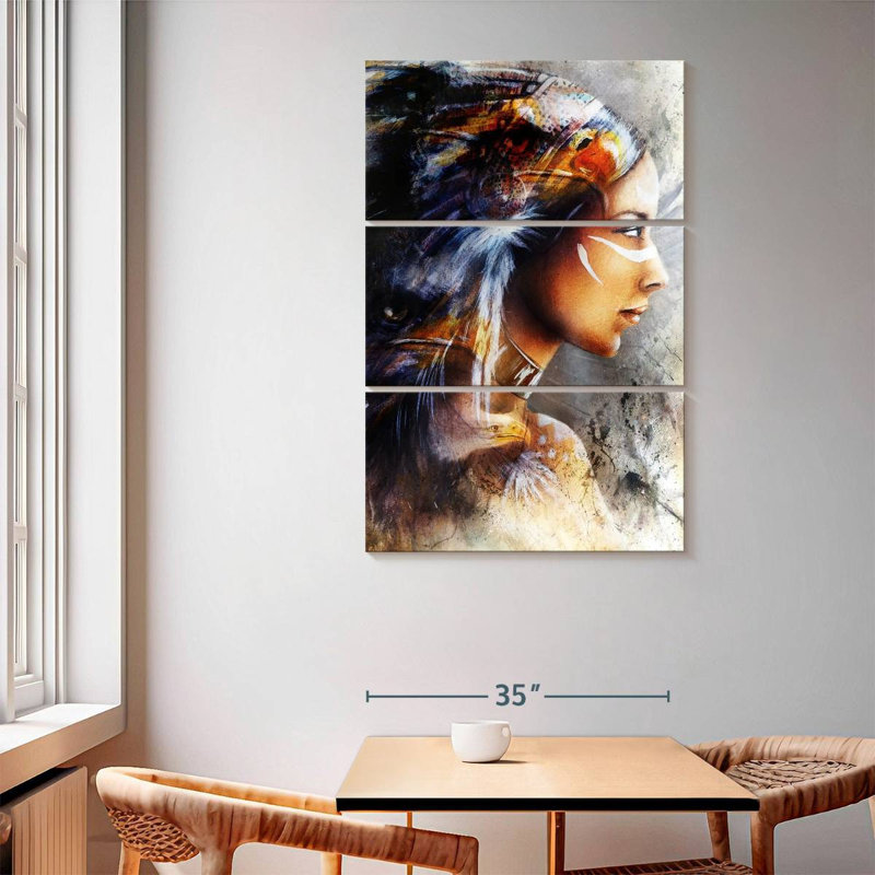 Lelar Indian Warrior, 65" H x 42" W