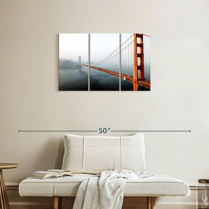 Hazy Golden Gate Bridge, H 20 po x l 33 po