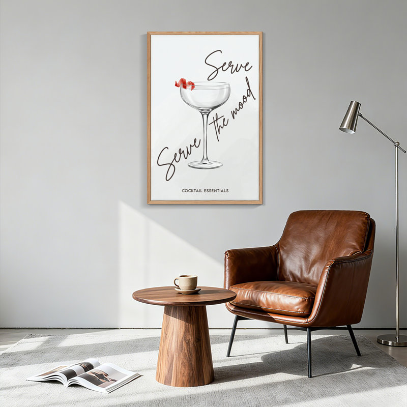 Serve the Mood, reproduction d'art sur toile, ensemble de 1, Natural, H 48 po x l 36 po
