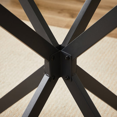 Table de salle à manger ronde en verre trempé de 35,4 po, pouvant accueillir de 1 à 4 personnes, petite table de cuisine peu encombrante avec des pieds en métal robustes, idéale pour les salles à manger et les salons