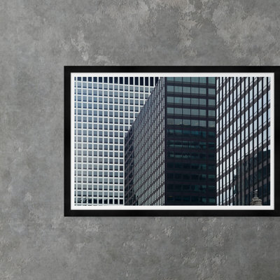 " Graphic Mirrored Building Scape "
