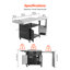 189.99 cm W Stainless Steel Top Kitchen Island