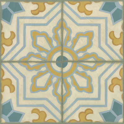 Old World Tiles III by Chariklia Zarris - Wrapped Canvas Painting