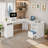 Aimaan L-Shaped Computer Desk with Power Outlet-1160079030