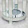 Sibell Mirrored Glass Top  Side Table with Storage