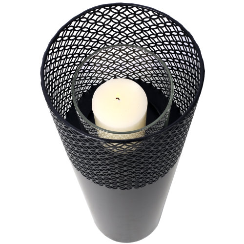 Lanterne colonne, ensemble de 2, colonne décorative pour jardin au design industriel