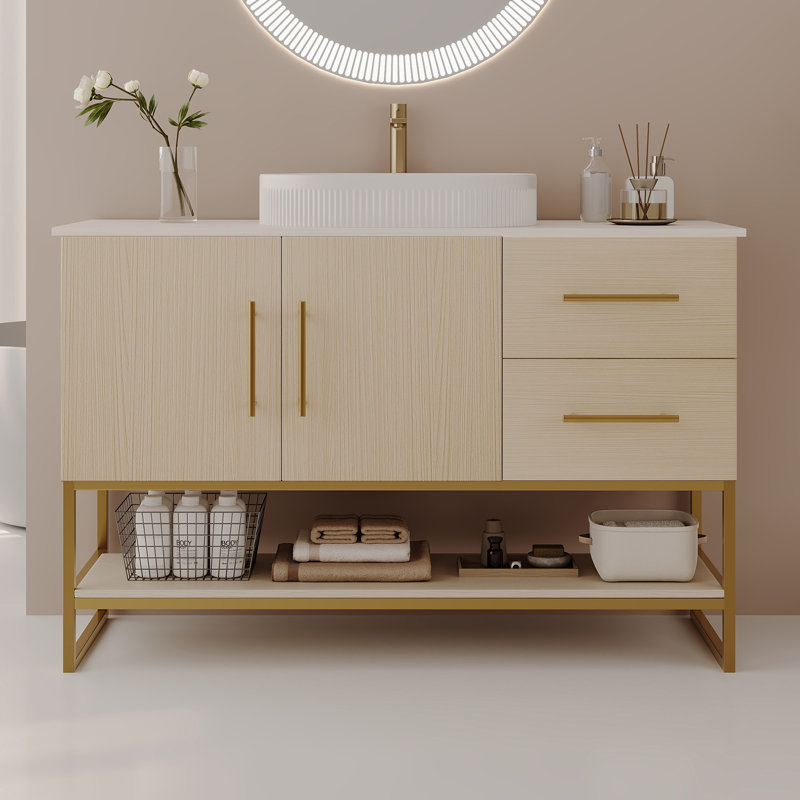 Meuble-lavabo spacieux en bois de 36 po (doit inclure le meuble-lavabo et le lavabo)
