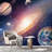 Planet In Outer Space Galaxy Peel & Stick Border-93868301