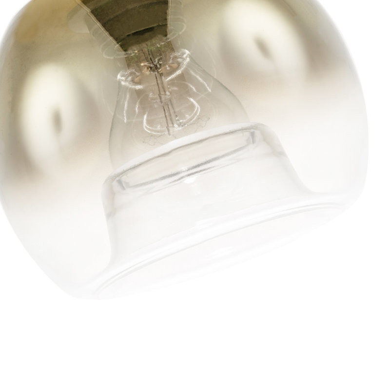 12cm H Glass Round Pendant Shade ( No Direct Attachment Method ) in Gold