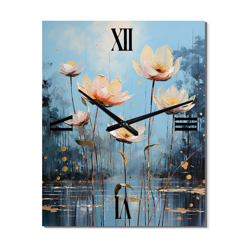 Abdulah - Lotus Very Large Wall Clocks, Large