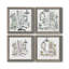 «Opulent Bath I», ensemble de 4 peintures sur toile encadrées-60148639-60148644