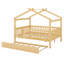 Lit en bois avec couchette-1050307680