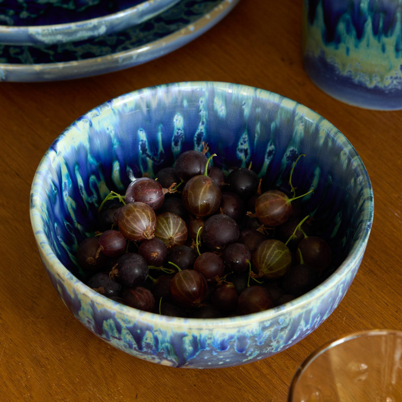 Hanami Stoneware Cereal Bowl, Blue