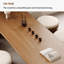 Table basse rectangulaire en bois massif 47,24 po-108974047