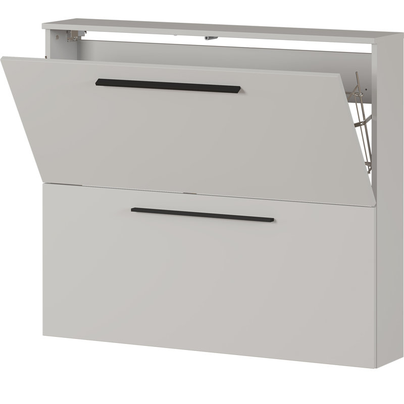 Wildomar Shoe Storage Cabinet, Grey