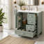 Freestanding Standard Single Vanity Bathroom Vanity With Ceramic Top