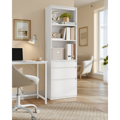 Morefield 180cm H x 57.1cm W Corner Bookcase