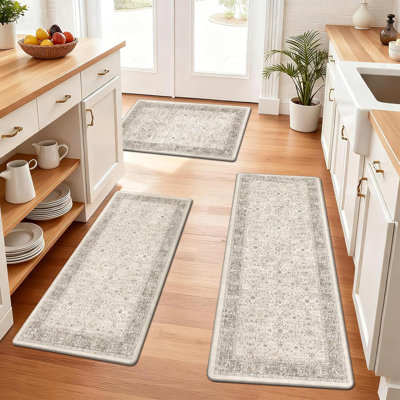 Anti-Fatigue Non-Skid Waterproof Kitchen Mat (Set Of 3)