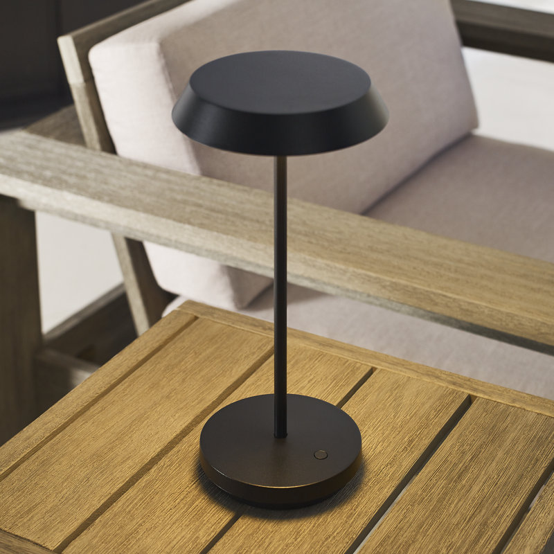 Tepa Accent Rechargeable Table Lamp, Black