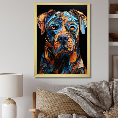 «Boxer Boldness I», art mural sur toile