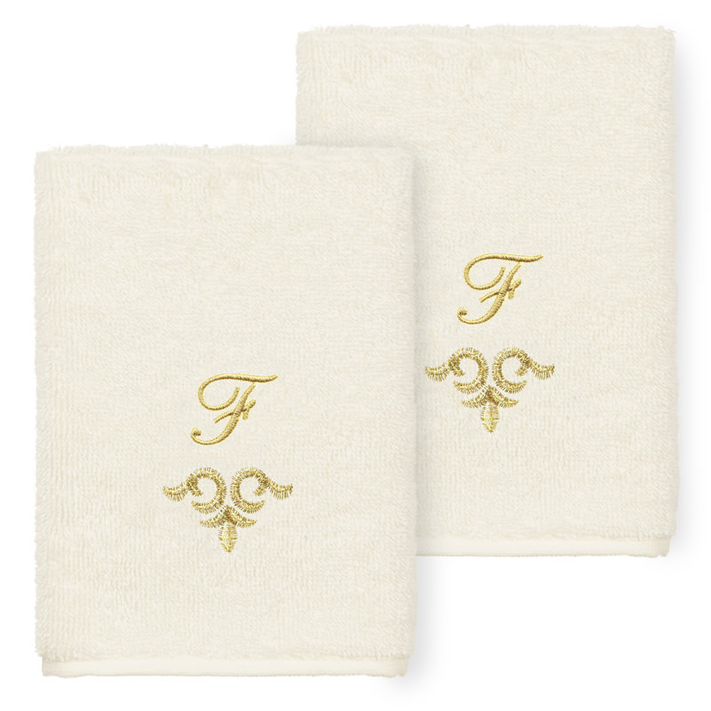 Ensemble de serviettes 100% lin Linica, Crème, Paquet de 2 débarbouillettes, F