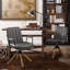 Chaise de bureau pivotante en similicuir Jadd-1932247225