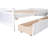 Twin Size Daybed Wood Bed With Two Drawers,White-318481112-318481095