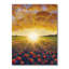 «Sunset on Poppies Wildflowers Field III», œuvre d'art traditionnelle sur toile-1027444800-1027444821