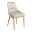 Ensemble de 2 chaises de salle à manger taupe sans accoudoirs avec pieds-877539044