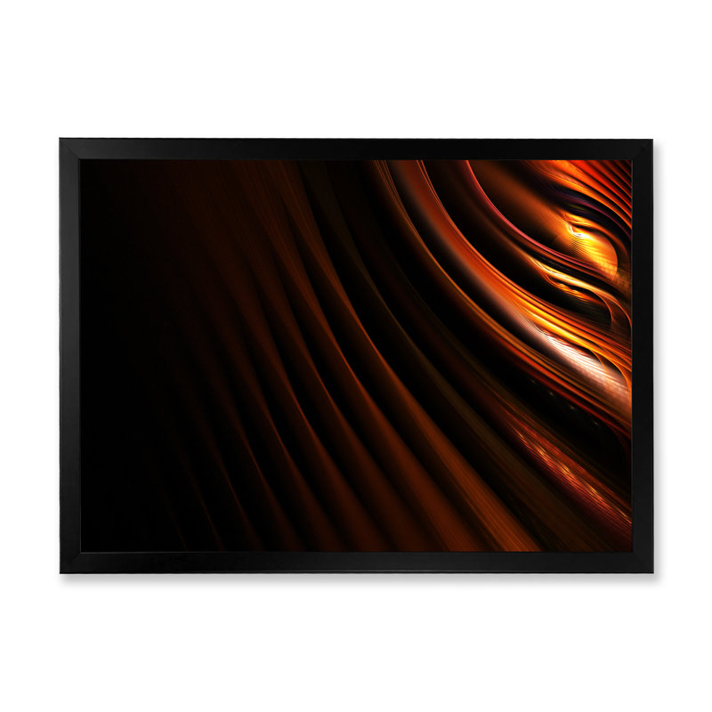 Conception abstraite artistique en rouge et noir, Cadre d'angle fermé noir, H 8 po x l 12 po x P 1 po