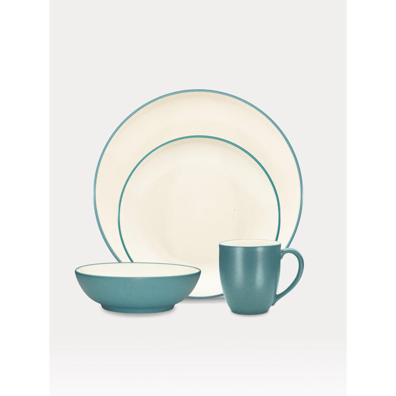 Couvert individuel 4 pièces Noritake Colorwave Coupe, Turquoise