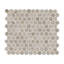 Calico Round 11 in. x 13 in. Matte Porcelain Mosaic Floor and Wall Tile
