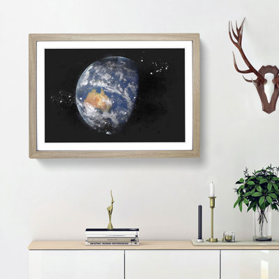 View of Planet Earth - Picture Frame Graphic Art Print