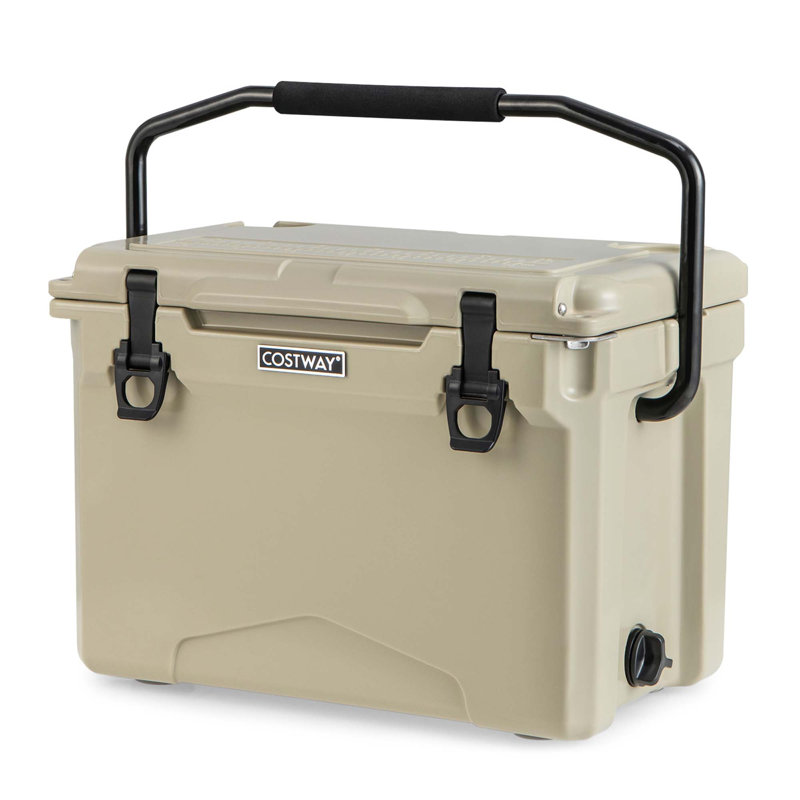 Costway 25 Quarts Ice Chest, Tan
