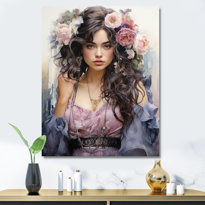 Boho Latina Woman Ethereal Beauty IV sur toile, H 32 po x l 16 po x P 1 po, Toile tendue