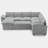 Large Chenille U-Shaped Storage Sectional Sofa King Pull Out Sofa Bed Sleeper Livingroom Bedroom Apartment Modular Couch-194407950