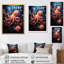 Reproduction d'art sur toile Coral Teal Octopus - animaux-1441306158-1441306153